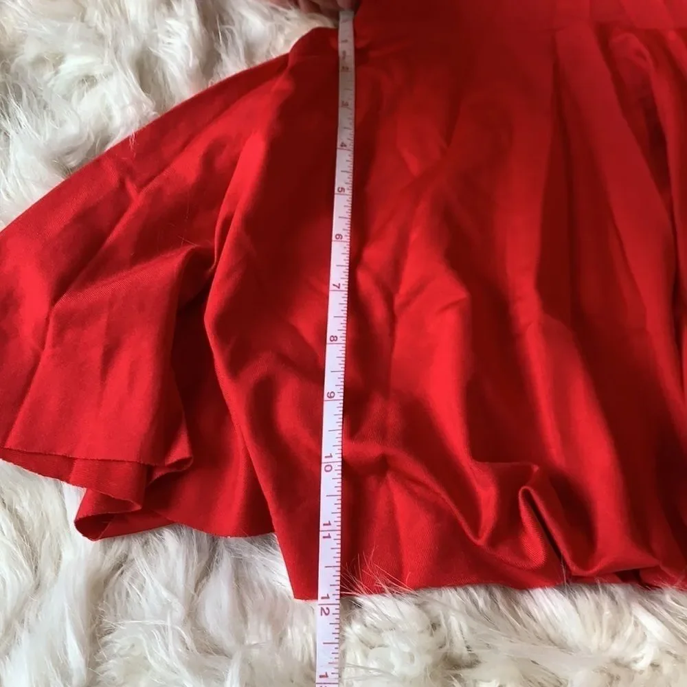 MotionWear Red Plunge Dress Medium Child 8-10